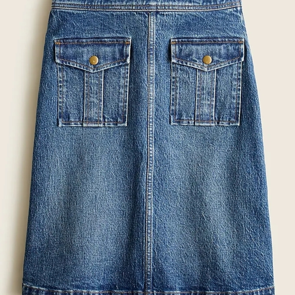 J. Crew Blue Denim A-Line Skirt